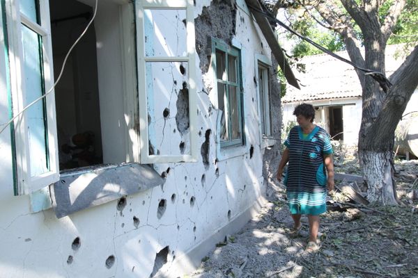 Последствия обстрела в Донецкой области Последствия обстрела в Донецкой области