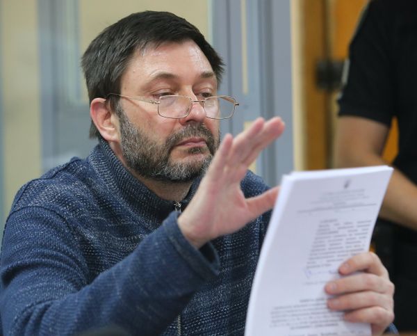 Заседание суда по делу журналиста К. Вышинского в Киеве