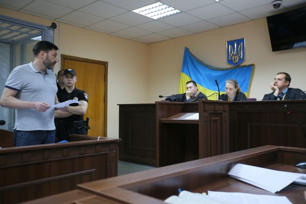Заседание суда по делу журналиста К. Вышинского в Киеве Заседание суда по делу журналиста К. Вышинского в Киеве
