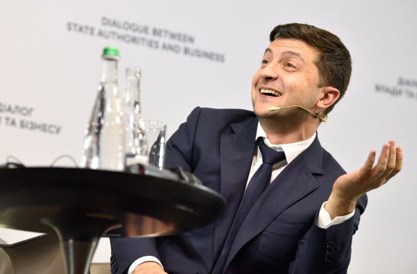 Встреча президента Украины В. Зеленского с представителями бизнеса в Киеве