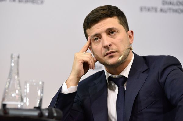 Встреча президента Украины В. Зеленского с представителями бизнеса в Киеве