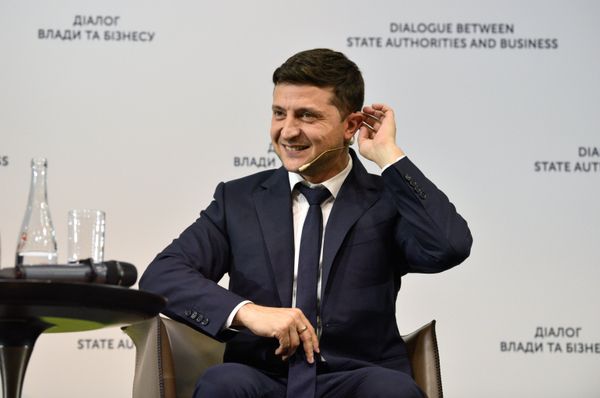 Встреча президента Украины В. Зеленского с представителями бизнеса в Киеве