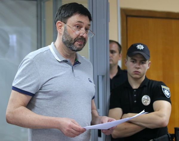 Заседание суда по делу журналиста К. Вышинского в Киеве