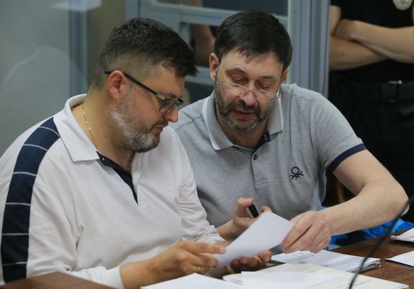 Заседание суда по делу журналиста К. Вышинского в Киеве
