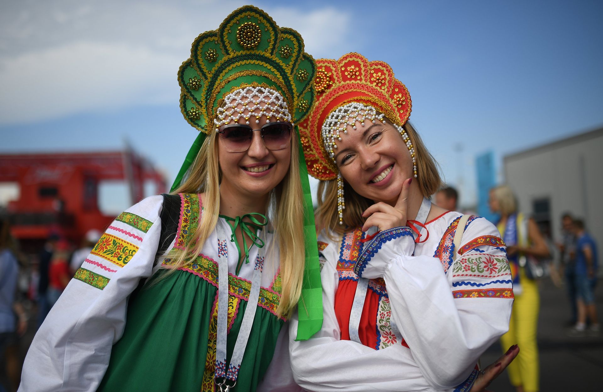 Болельщики перед матчем ЧМ-2018 по футболу между сборными Бельгии и Англии - РИА Новости, 1920, 20.07.2019