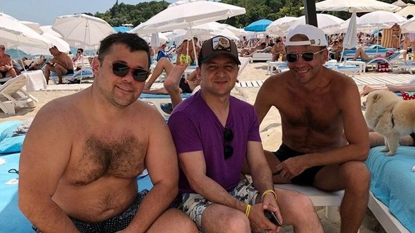 Зеленский и Богдан на пляже в Одессе