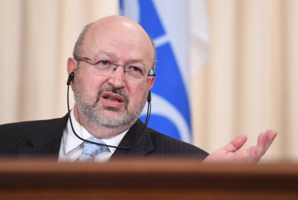 Встреча главы МИД РФ С. Лаврова с генеральным секретарем ОБСЕ Л. Заньером