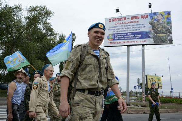 День ВДВ в Донецке