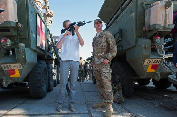 Военная техника армии США в Риге