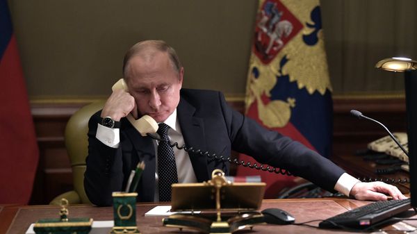 Рабочая поездка президента РФ В. Путина в Санкт-Петербург