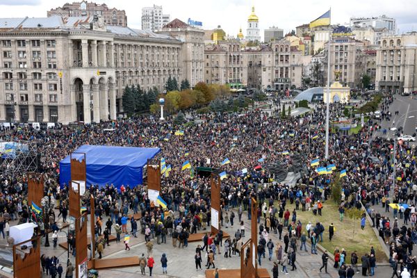 Акция националистов на Украине Акция националистов на Украине