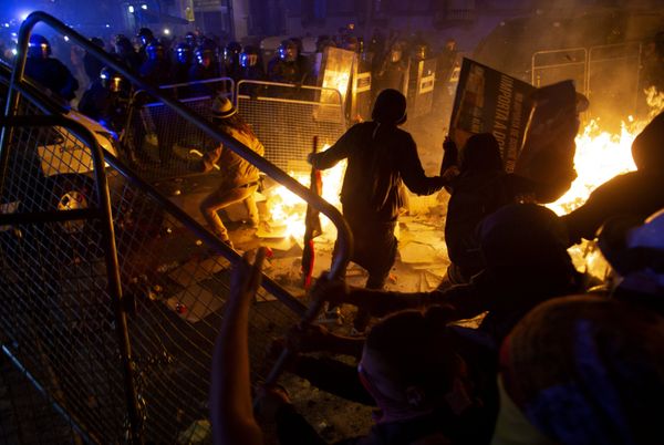 Акции протеста в Барселоне