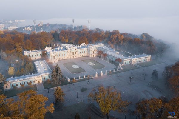 Смог в Киеве туман