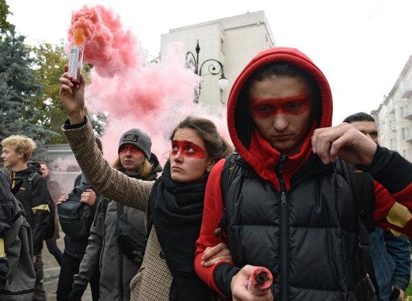 Акция националистов на Украине
