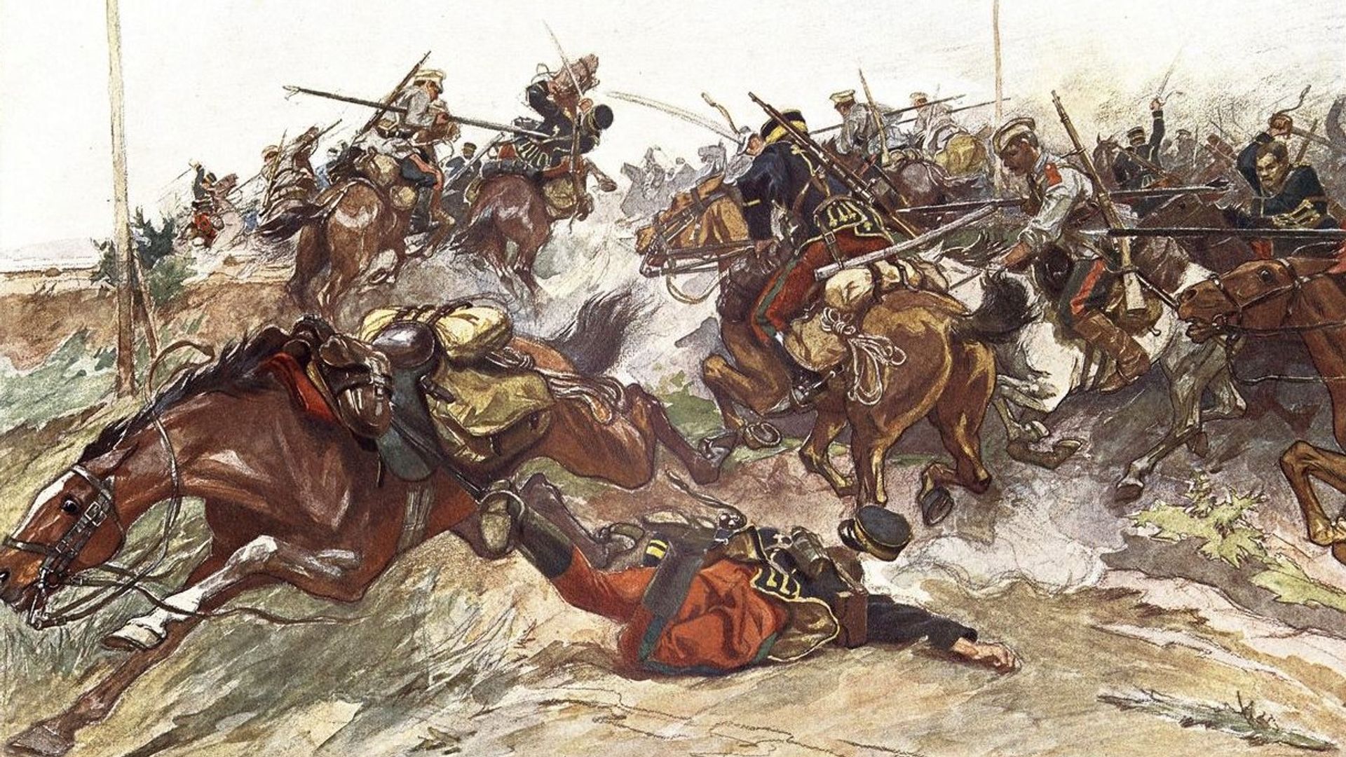 Николай Самокиш Дело у Вафангоу. 17 мая 1904 Николай Самокиш Дело у Вафангоу. 17 мая 1904 - РИА Новости, 1920, 25.10.2019