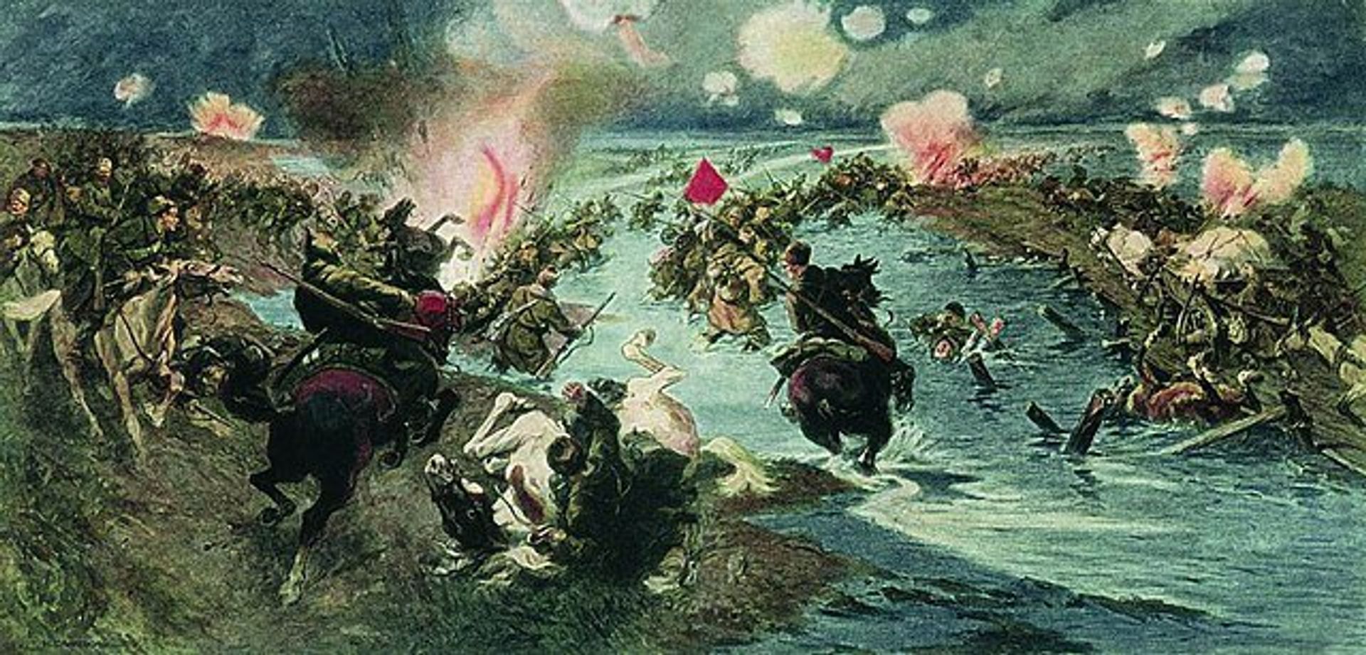 Н. С. Самокиш «Переход Красной Армии через Сиваш» (1935) Н. С. Самокиш «Переход Красной Армии через Сиваш» (1935) - РИА Новости, 1920, 23.10.2023
