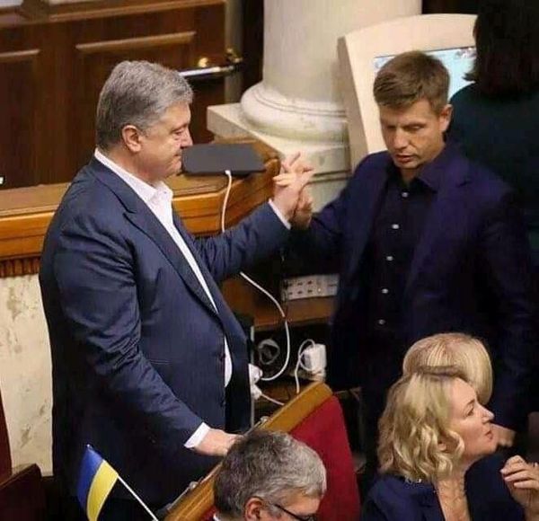 Петр Порошенко и Алексей Гончаренко - депутаты Европейская солидарность