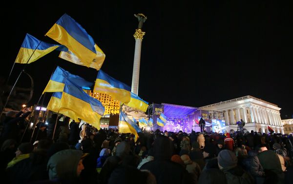 Акции на Украине к годовщине событий на Майдане