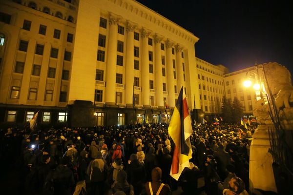 Акции протеста на Украине