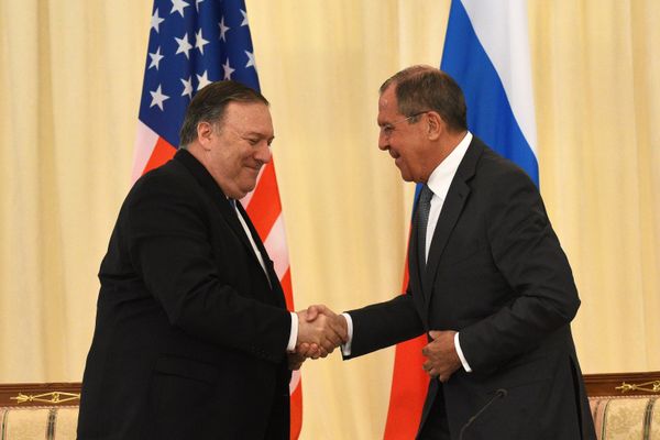 Встреча главы МИД РФ С. Лаврова с госсекретарем США М. Помпео