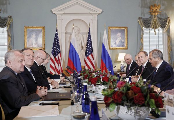 Встреча главы МИД РФ С. Лаврова и госсекретаря США М. Помпео