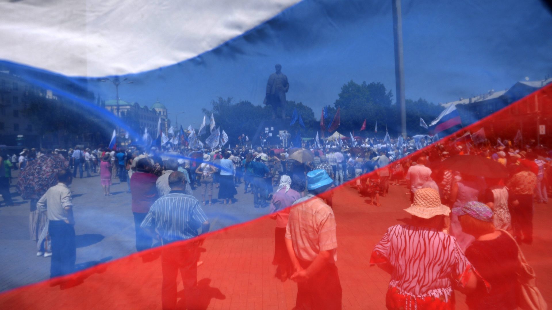 Митинг в поддержку Донецкой Народной Республики (ДНР) на площади Ленина в Донецке - РИА Новости, 1920, 11.05.2020