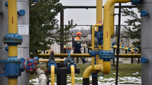 Газодобывающее предприятие компании «Укргаздобыча» во Львовской области