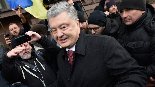 Допрос экс-президента Украины П. Порошенко
