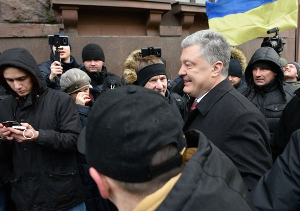 Допрос экс-президента Украины П. Порошенко