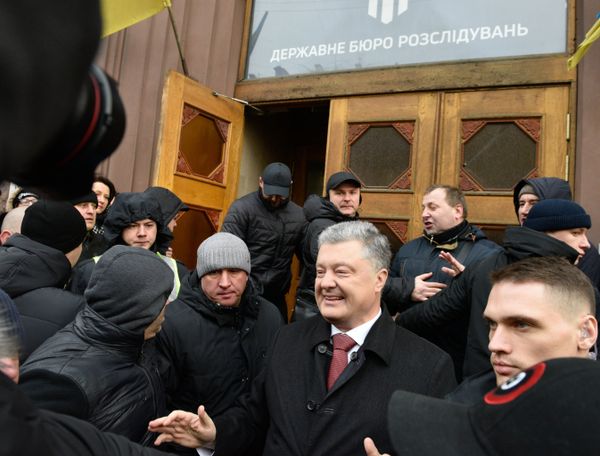 Допрос экс-президента Украины П. Порошенко