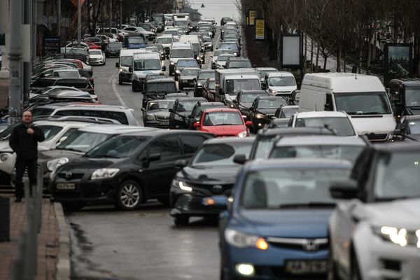 Киев машины пробки автомобиль