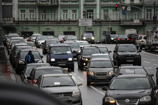 Киев машины пробки автомобиль