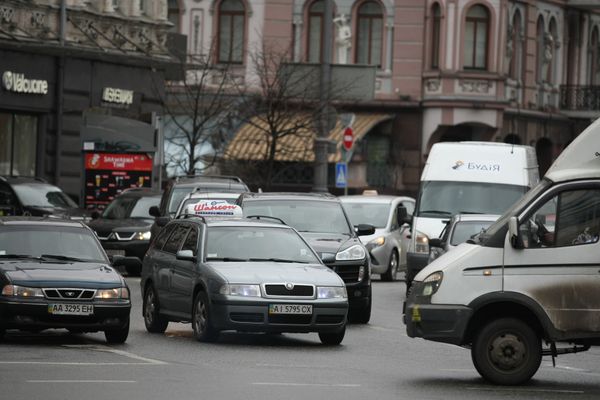 Киев машины пробки автомобиль