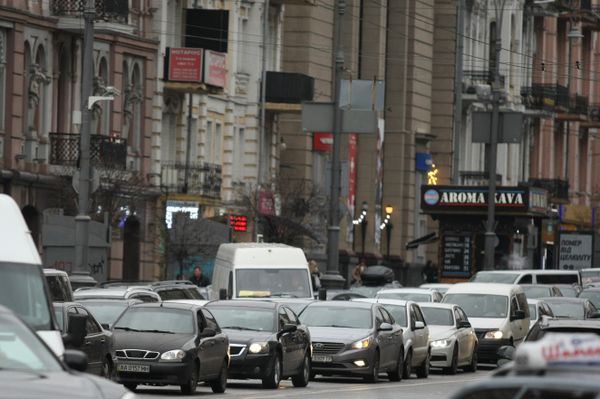 Киев машины пробки автомобиль