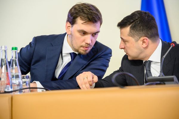 Алексей Гончарук и Владимир Зеленский