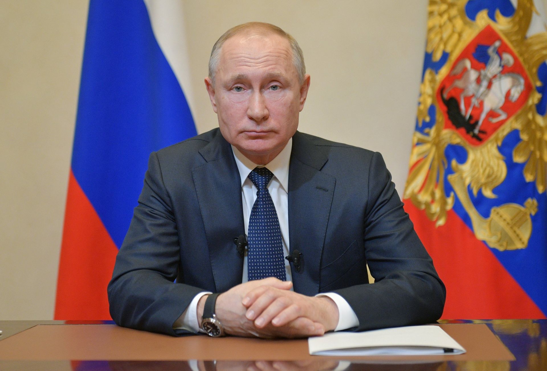 Президент РФ В. Путин выступил с обращением в связи с коронавирусом - РИА Новости, 1920, 29.09.2020