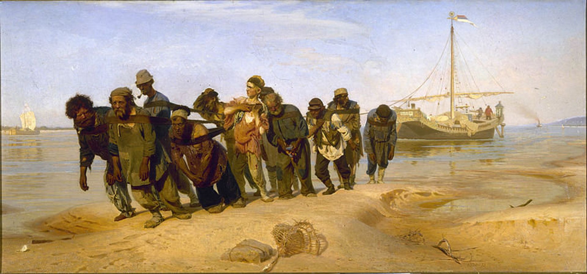  Илья Репин Бурлаки на Волге, 1873 год - РИА Новости, 1920, 03.10.2025