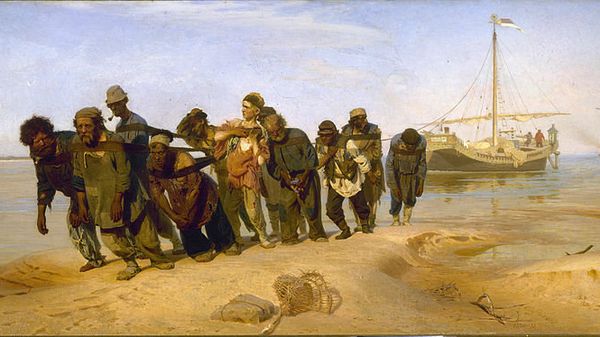 Илья Репин Бурлаки на Волге, 1873 год Илья Репин Бурлаки на Волге, 1873 год