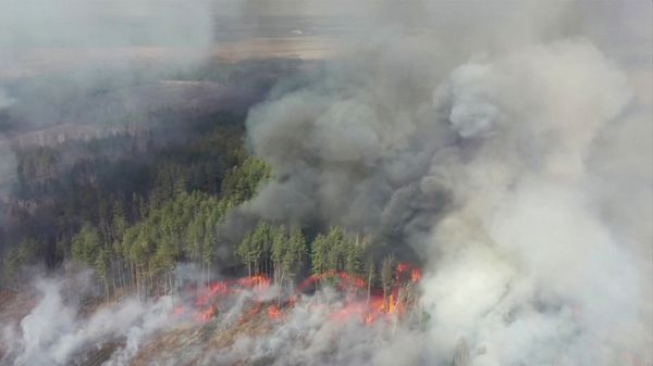 Пожар в Чернобыле Пожар в Чернобыле