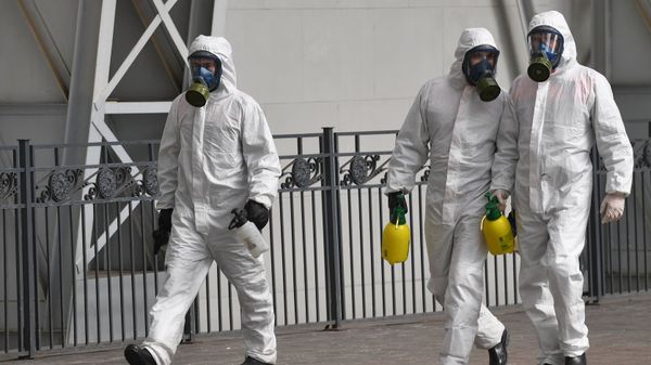 Дезинфекция Киевского вокзала в Москве