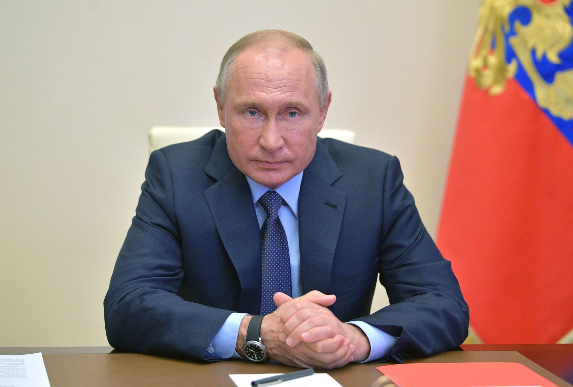 Президент РФ В. Путин провел заседание Совбеза РФ - РИА Новости, 1920, 03.09.2020