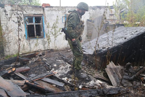 Последствия обстрела Горловки в Донецкой области Последствия обстрела Горловки в Донецкой области