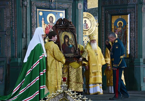 Освящение главного храма Вооруженных сил РФ в парке Патриот