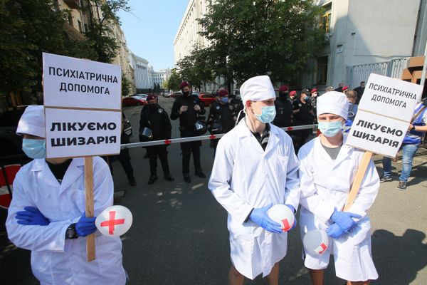 Акция с требованием отставки Зеленского в Киеве