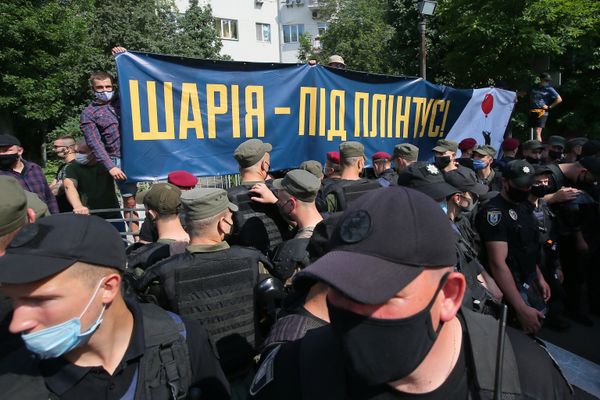 Акция с требованием отставки Зеленского в Киеве