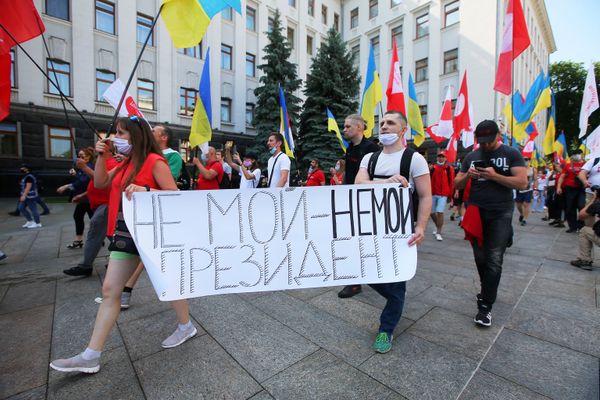 Акция с требованием отставки Зеленского в Киеве