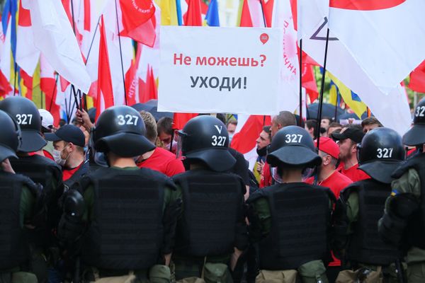 Акция с требованием отставки Зеленского в Киеве