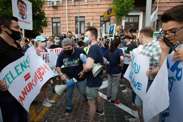 Акция сторонников П. Порошенко в Киеве Акция сторонников П. Порошенко в Киеве