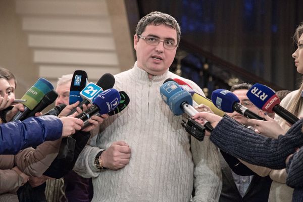 Акции протеста у здания Парламента в Кишиневе