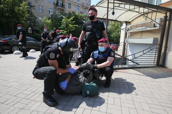 Акция с требованием отставки Зеленского в Киеве